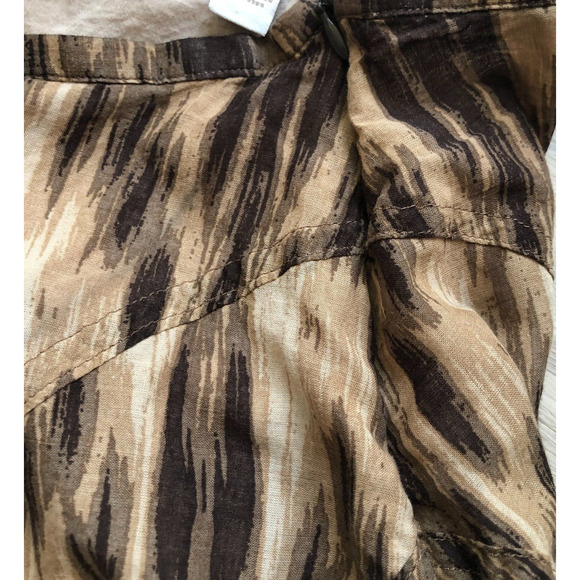 Chico's, Women's Maxi Skirt, Size 3/X Large/16, Brown/Beige Side Zip 100% Cotton - Picture 7 of 9